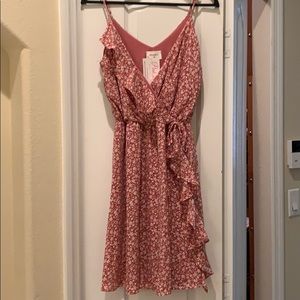 Pink Lilly Wrap Dress